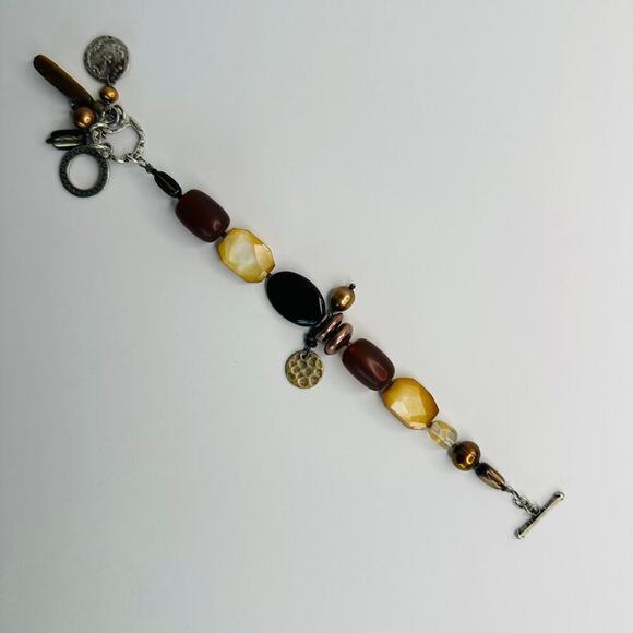 Silpada Beaded Toggle Clasp with Charms - Picture 5 of 7